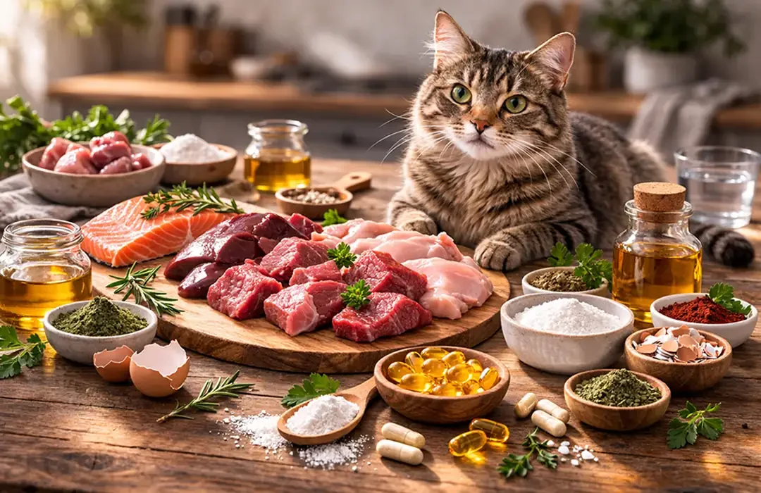 Integratori nella dieta BARF per gatti