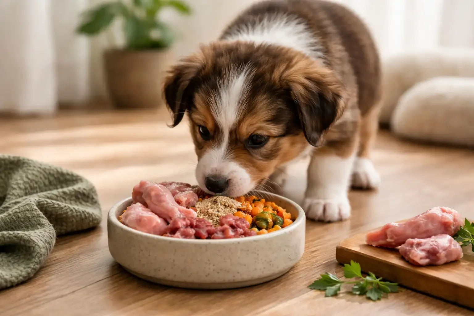 Puppy BARF: How to ensure a healthy start in the new home