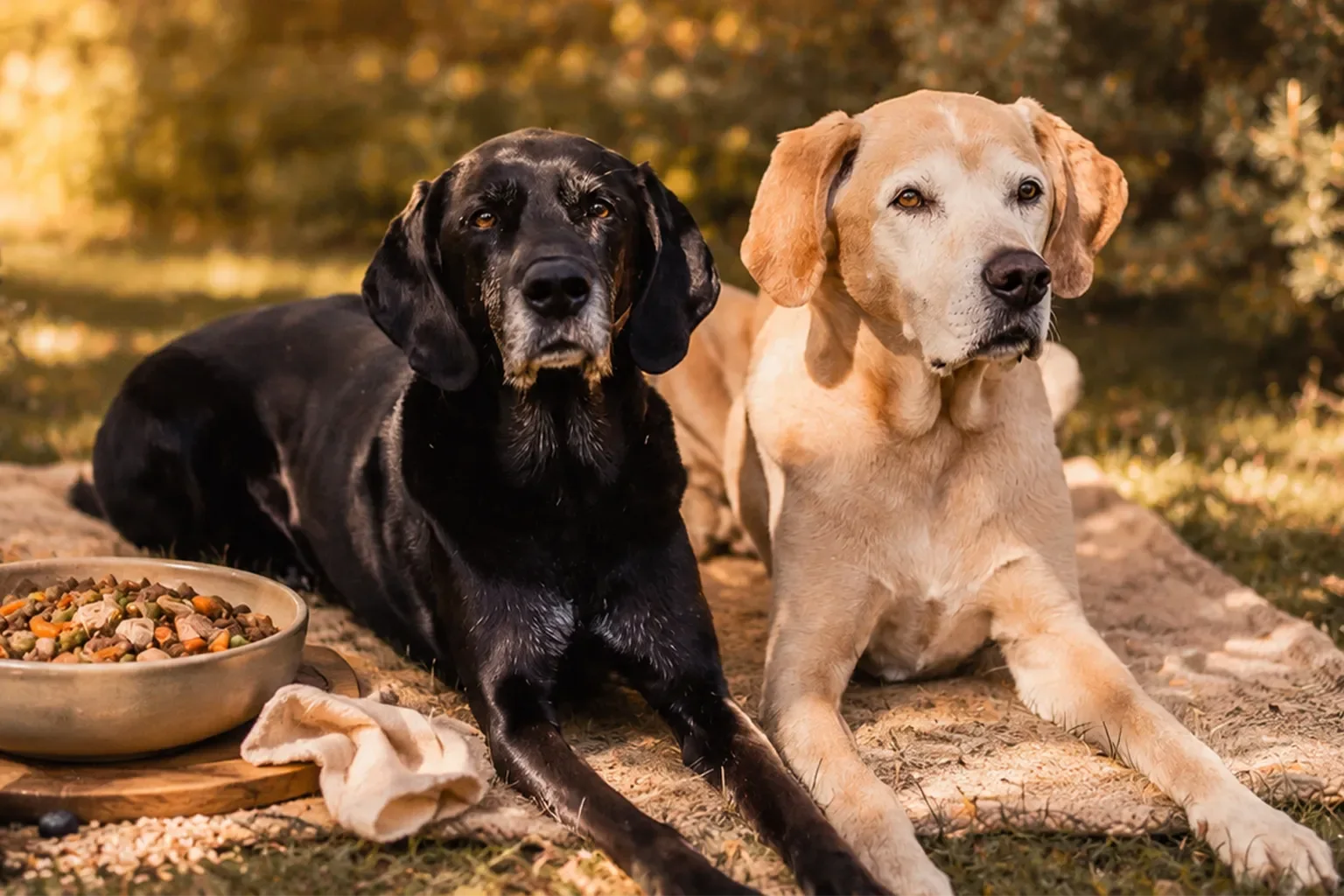 BARF for older dogs: How to feed your senior dog according to their needs