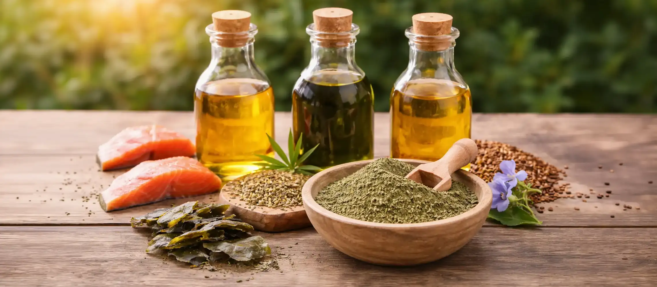 Essentiella BARF-tillskott på träbord