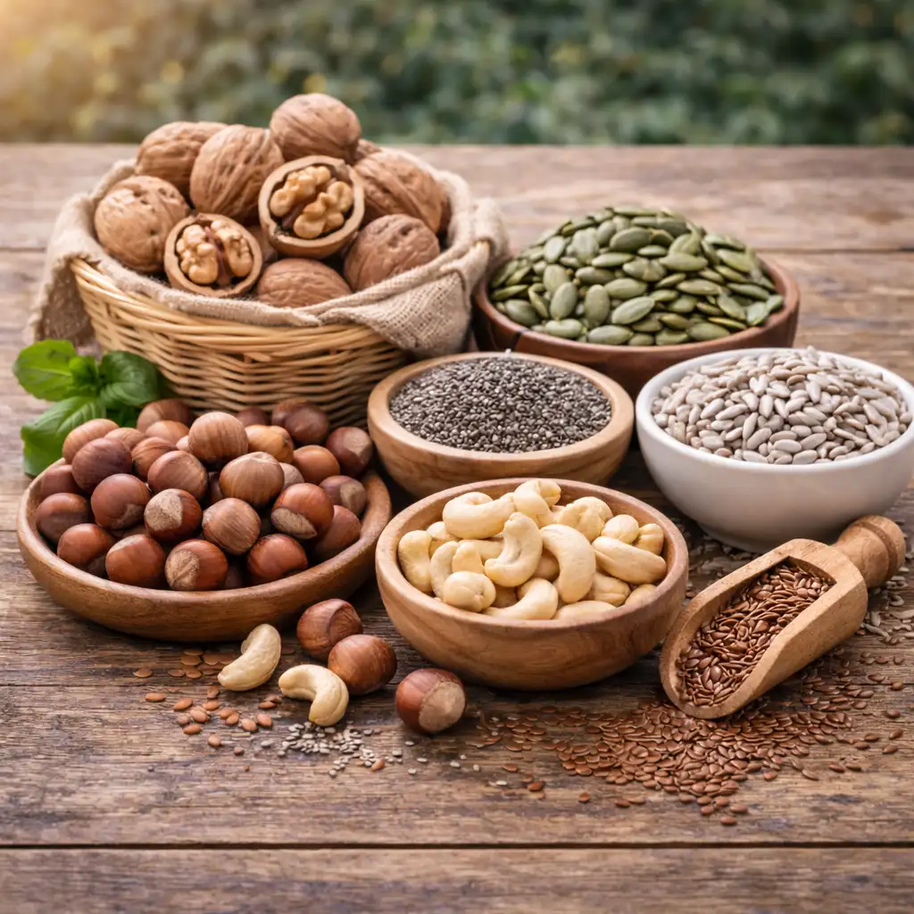 Nötter och frön i BARF-ransoner